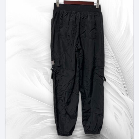 Justice Black Cargo Pants for Girls Size M (10) Adjustable Waist Utility Style - Picture 3 of 12